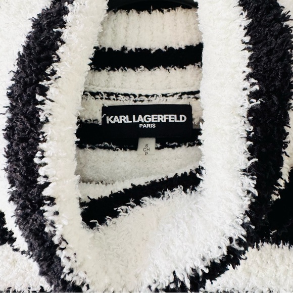 NWT Karl Lagerfeld Paris Limited Edition Cozy Knit Pullover Sweater Size S - Picture 5 of 8